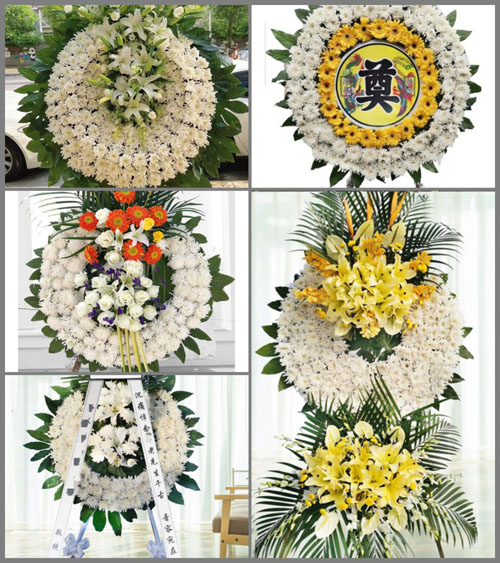 湖南永州祁阳县潘市镇赤二村花圈速递